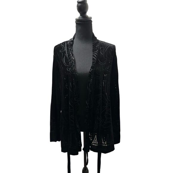 Soma Limited Edition Velvet Noir Wrap Robe & Velvet Pants - NWT - XXL Tall - Picture 10 of 16